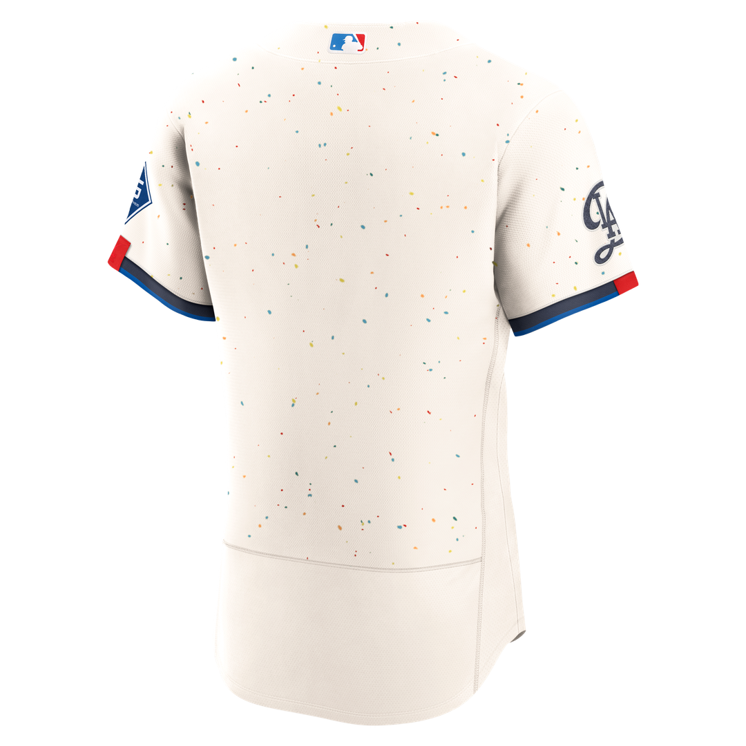 Los Angeles Dodgers | Nike Cream City Connect Authentic Sponsor Patch Jersey