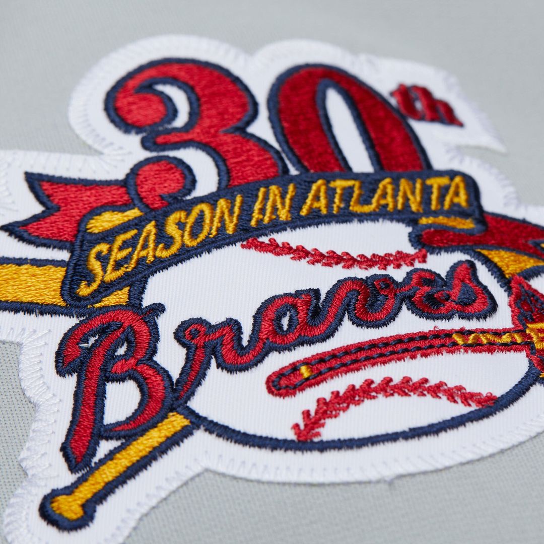 Atlanta Braves Fred McGriff | Mitchell & Ness Gray 1995 Throwback Authentic Jersey