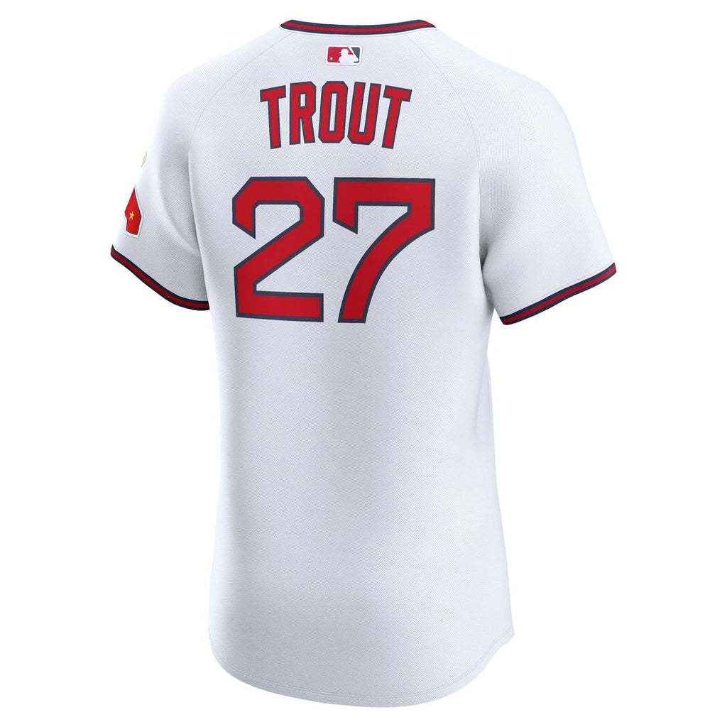 Los Angeles Angels Mike Trout | Nike White Alternate 2 Elite Jersey