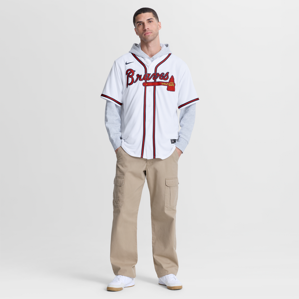 Atlanta Braves Grant Holmes | Nike White Home Replica Jersey