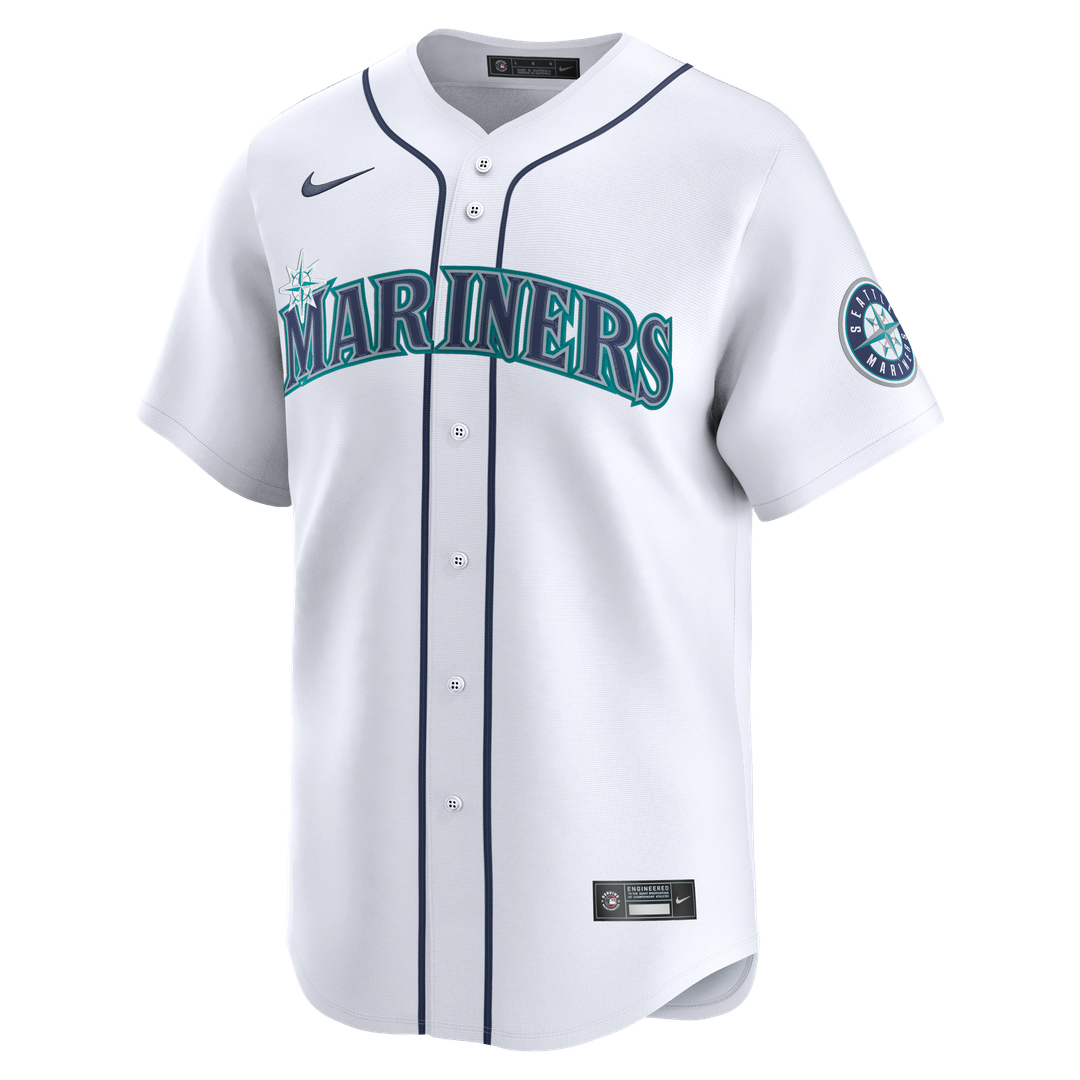Seattle Mariners Josh Naylor | Nike White Home Limited Jersey