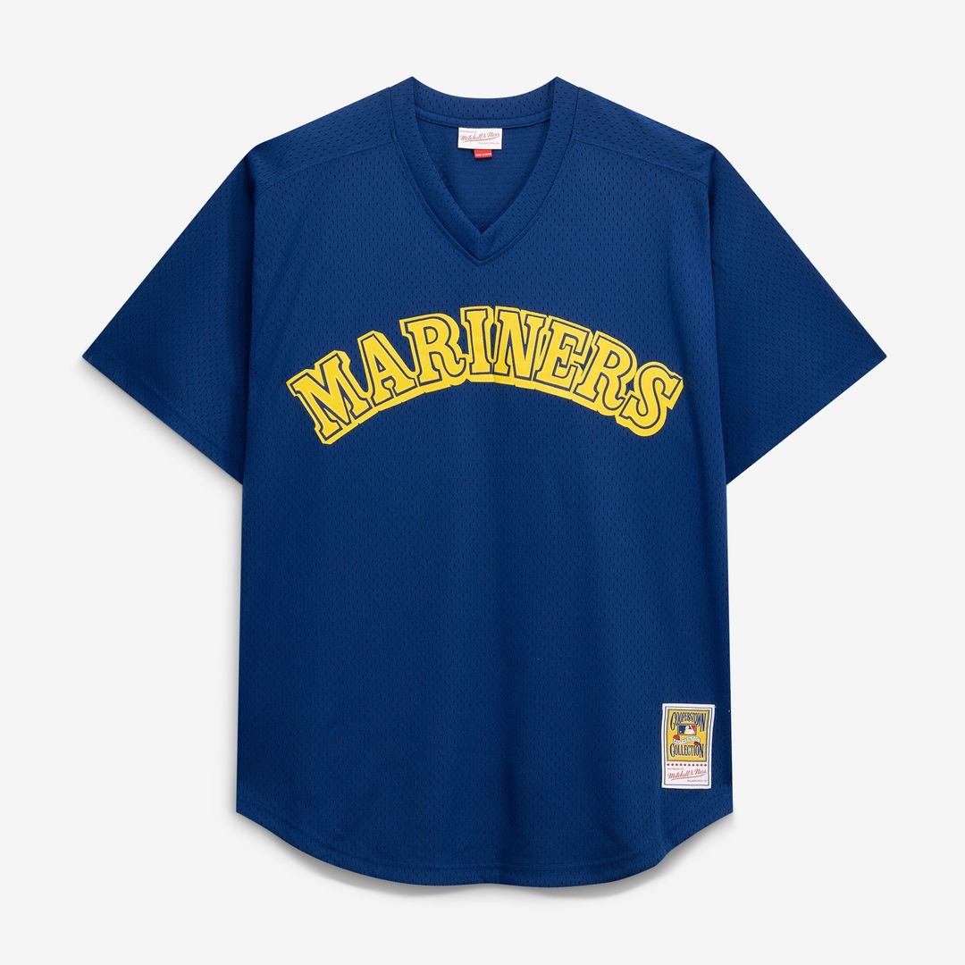 Seattle Mariners Ken Griffey Jr. | Mitchell & Ness Royal Big & Tall Cooperstown Collection Mesh Batting Practice Jersey