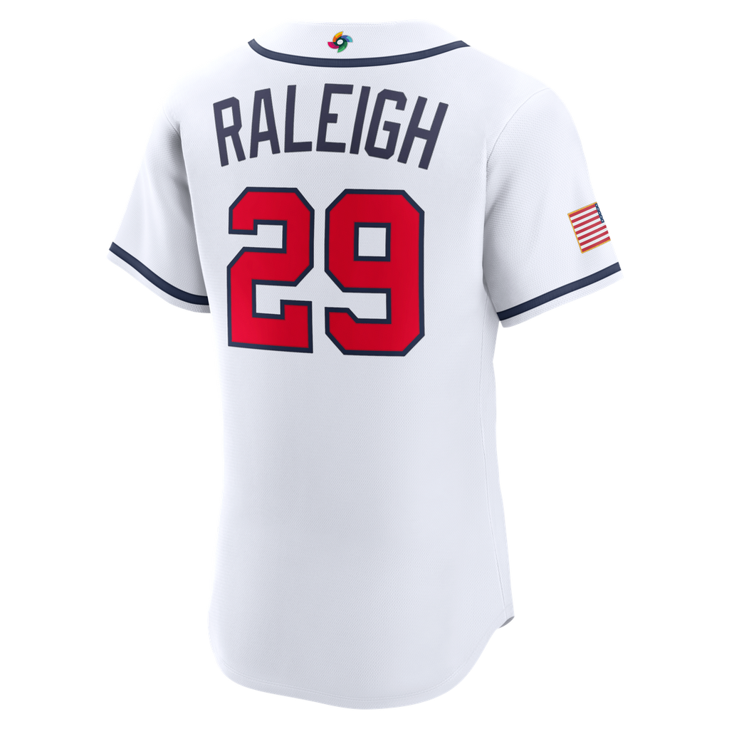 USA Baseball Cal Raleigh | Nike White 2026 World Baseball Classic Home Authentic Jersey
