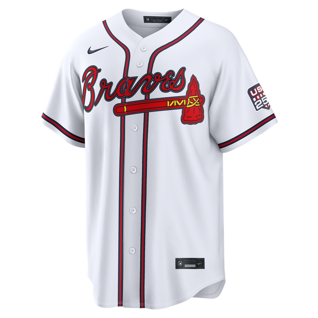Fourth of July Atlanta Braves Drake Baldwin | Nike White USA 250 Stadium Jersey