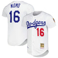Los Angeles Dodgers Hideo Nomo | Mitchell & Ness White Cooperstown Collection Authentic Jersey