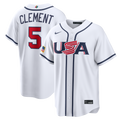 USA Baseball Ernie Clement | Nike White 2026 World Baseball Classic Home Stadium Jersey