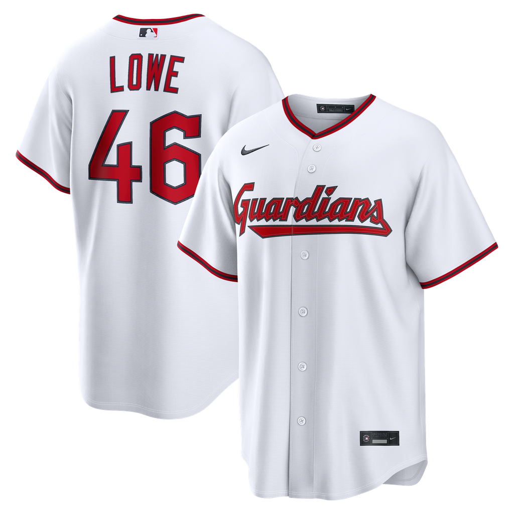 Cleveland Guardians Nathaniel Lowe | Nike White Home Replica Jersey