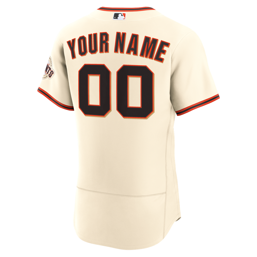 San Francisco Giants | Nike Cream Home Authentic Custom Jersey