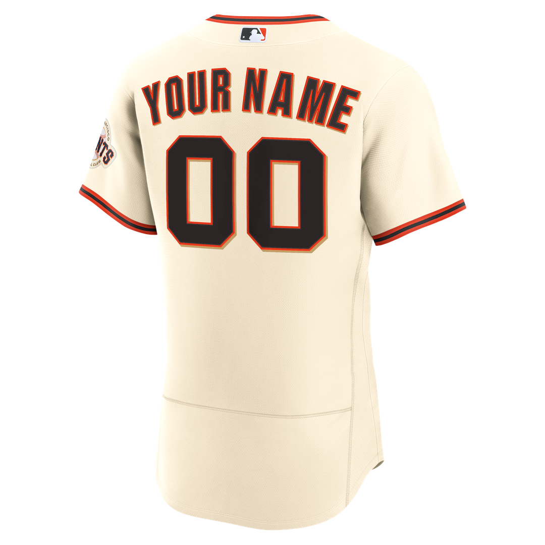 San Francisco Giants | Nike Cream Home Authentic Custom Jersey