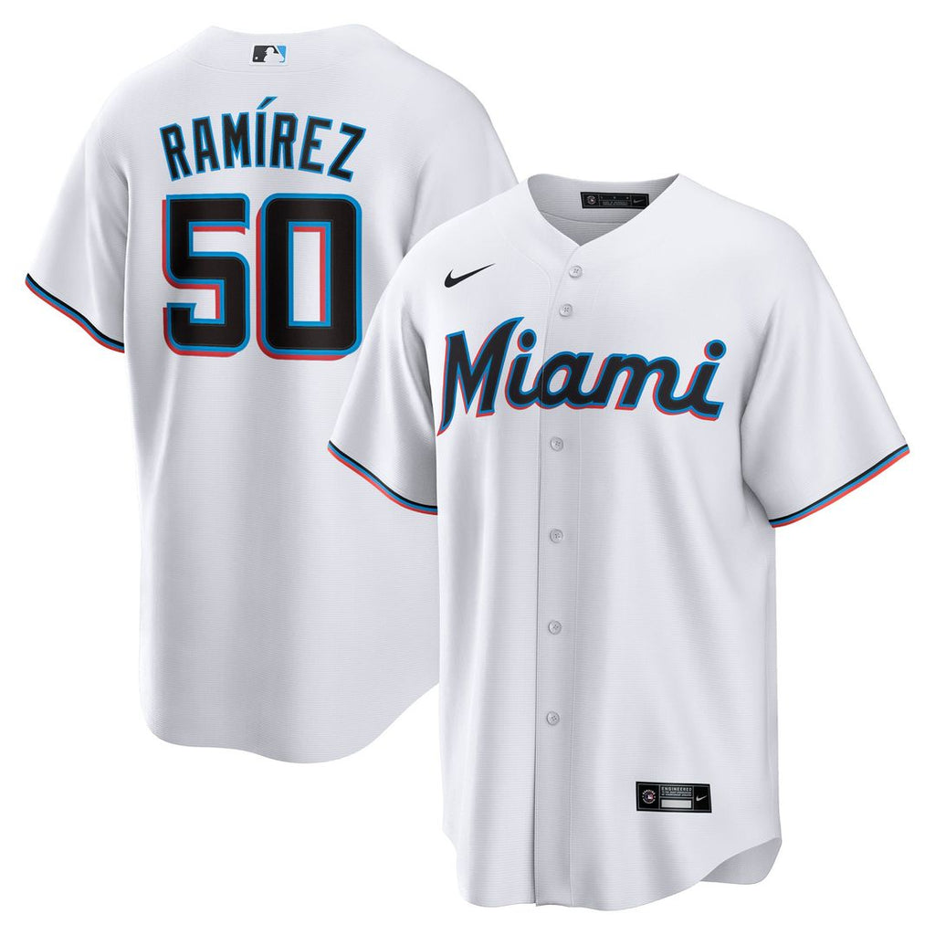 Miami Marlins Agustín Ramírez | Nike White Home Replica Jersey