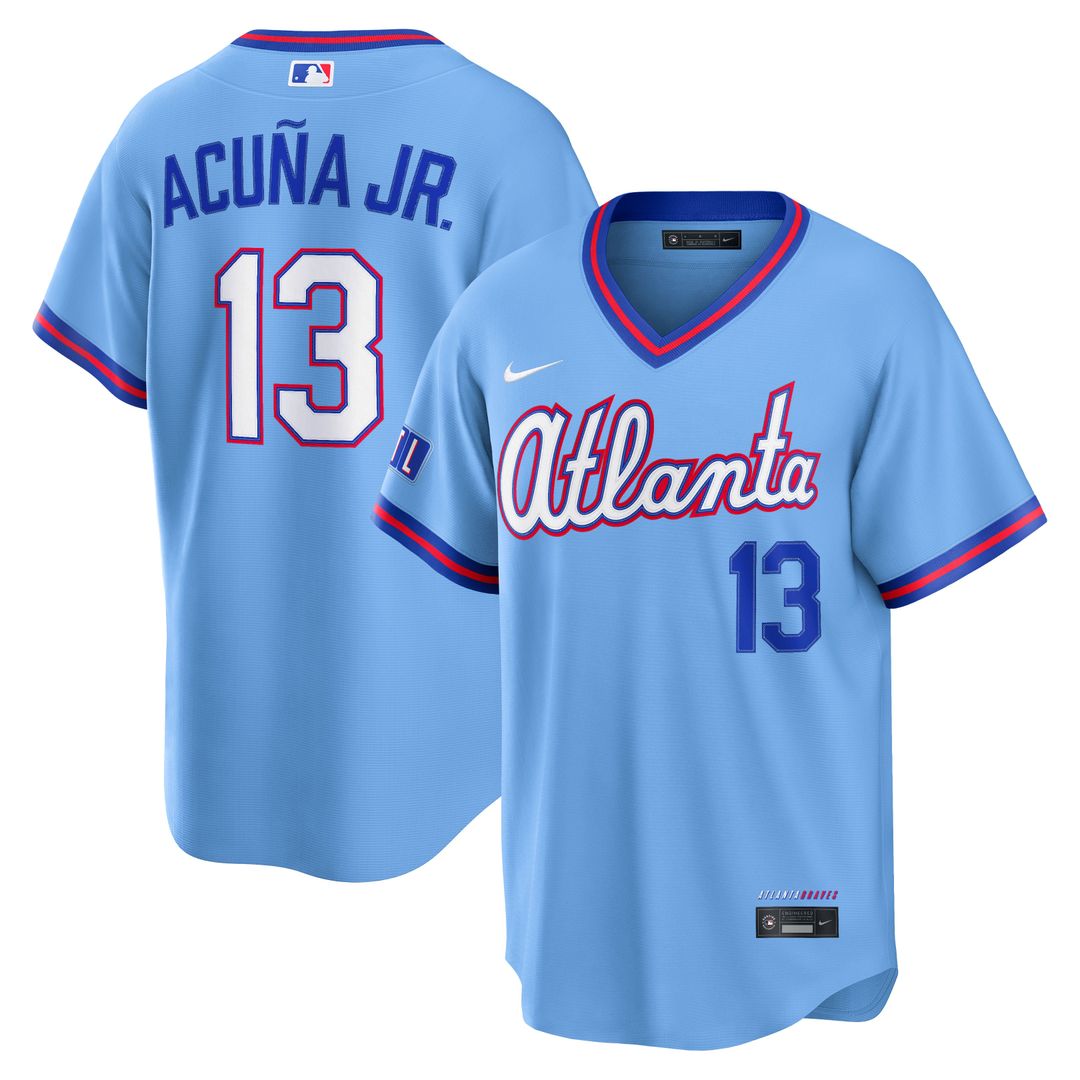 Atlanta Braves Ronald Acuña Jr. | Nike Powder Blue 2026 City Connect Stadium Jersey