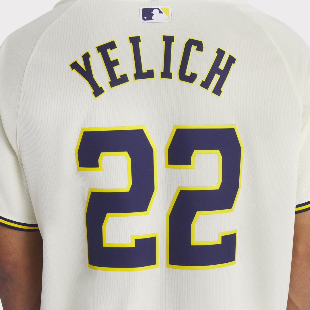 Milwaukee Brewers Christian Yelich | Nike Cream Home Limited Player Jersey