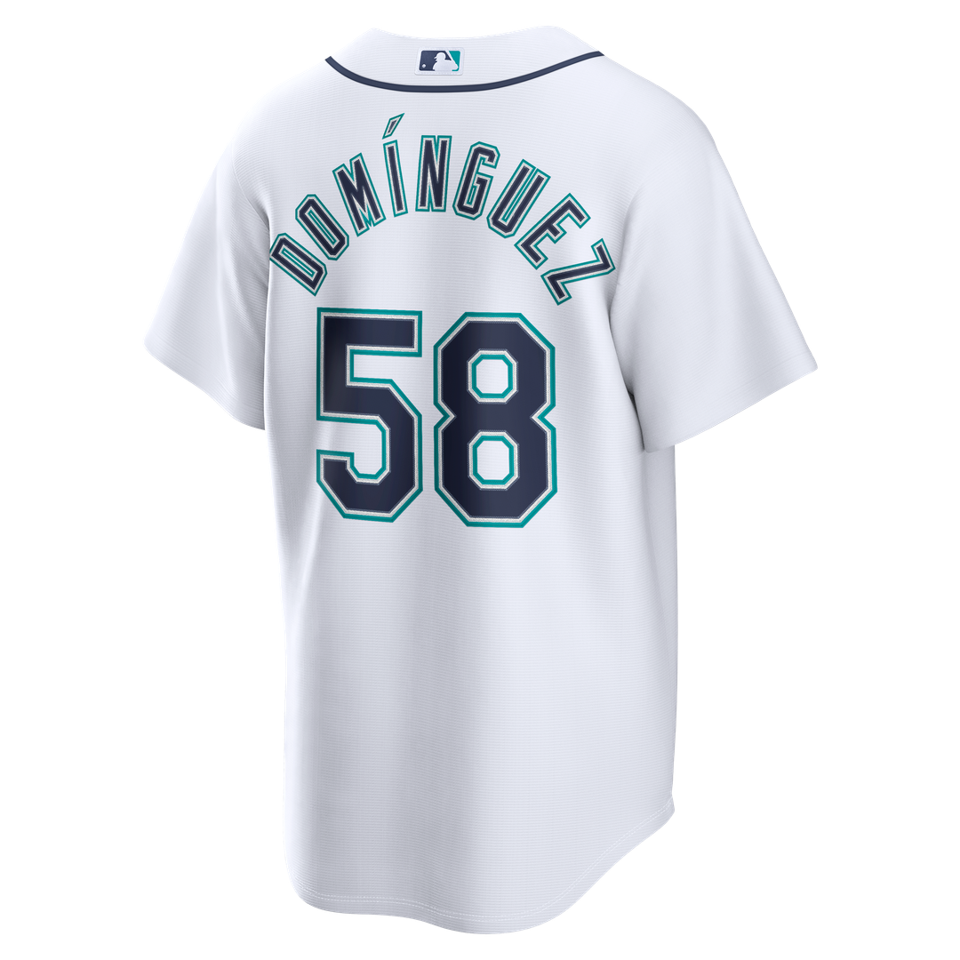 Seattle Mariners Seranthony Domínguez | Nike White Home Replica Jersey