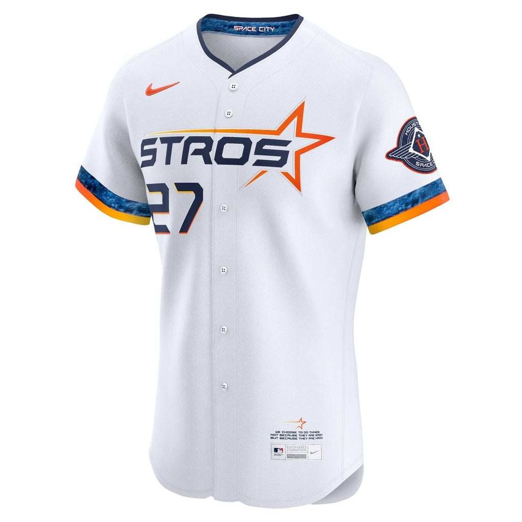 Houston Astros Jose Altuve | Nike White 2025 City Connect Elite Player Jersey
