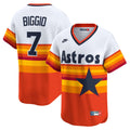 Houston Astros Craig Biggio | Nike White Throwback Cooperstown Collection Limited Player Jersey