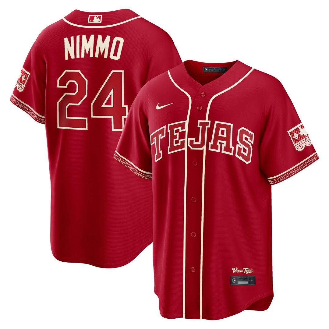 Texas Rangers Brandon Nimmo | Nike Red 2026 City Connect Stadium Jersey