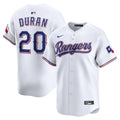 Texas Rangers Ezequiel Duran | Nike White Home Limited Player Jersey