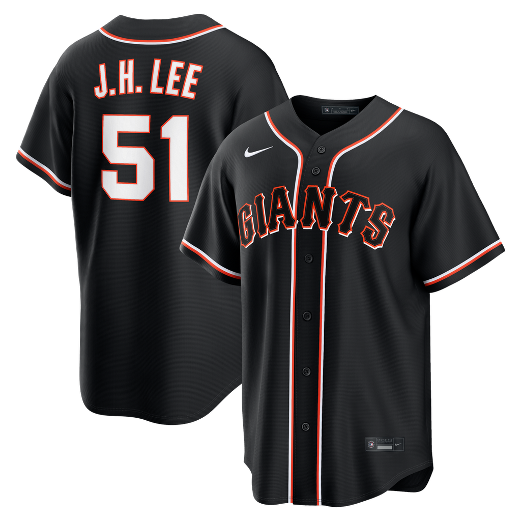 San Francisco Giants Jung Hoo Lee | Nike Fashion Replica Black Out Jersey