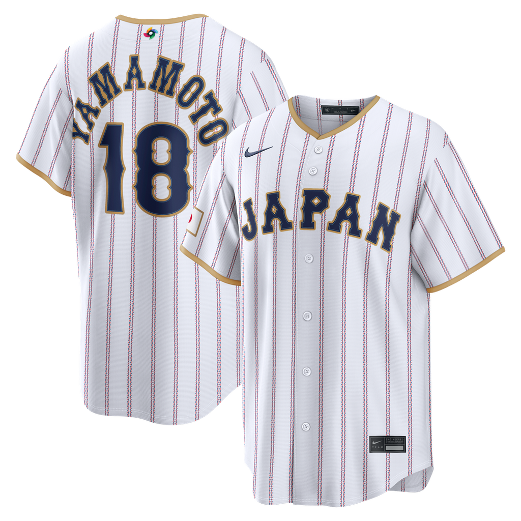 Japan Baseball Yoshinobu Yamamoto | Nike White 2026 World Baseball Classic Home Stadium Jersey