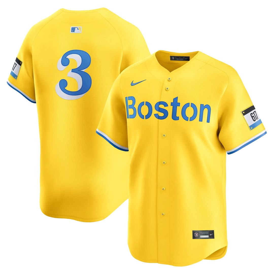 Boston Red Sox Ceddanne Rafaela | Nike Gold Alternate Limited Jersey