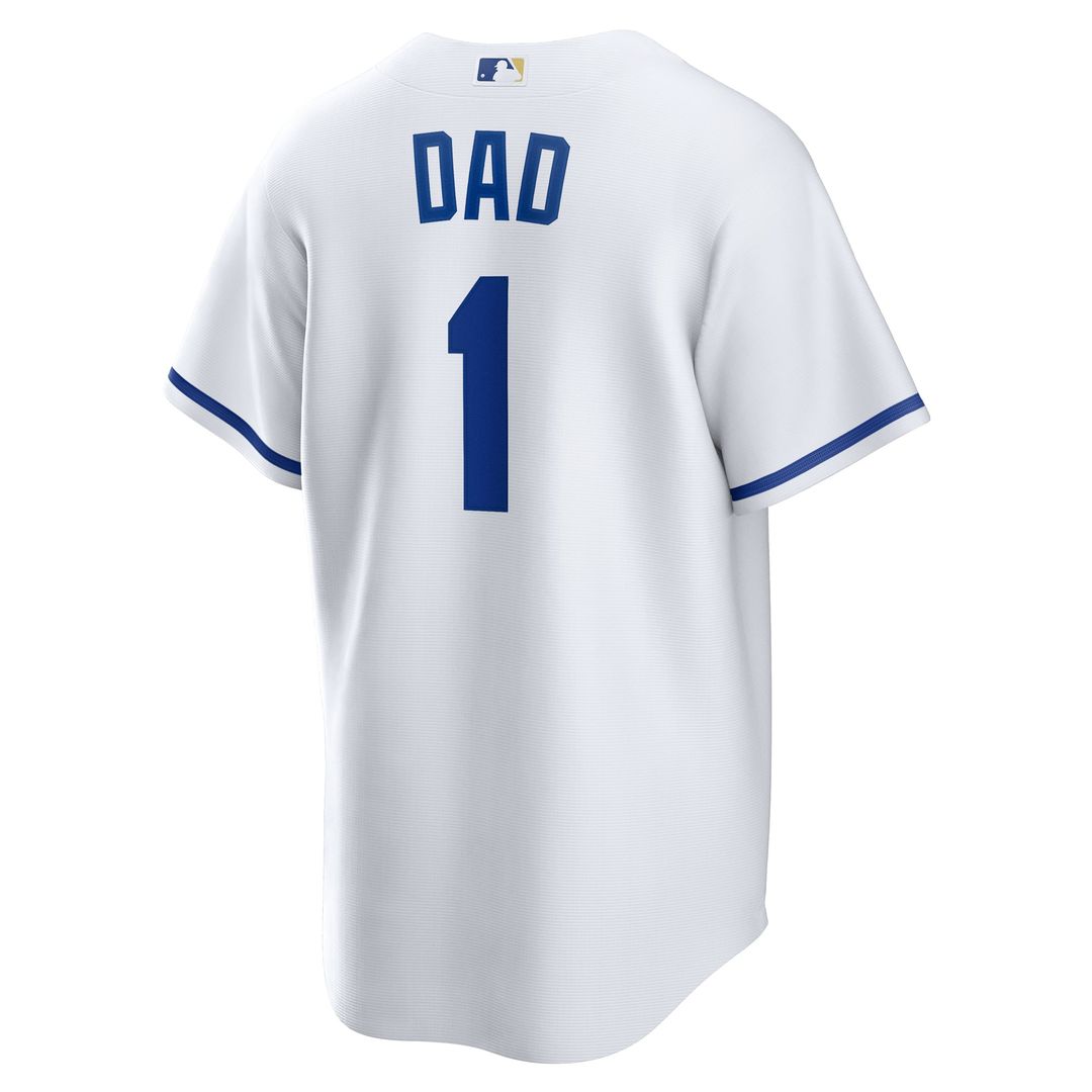 Kansas City Royals | Nike White #1 Dad Home Replica Jersey