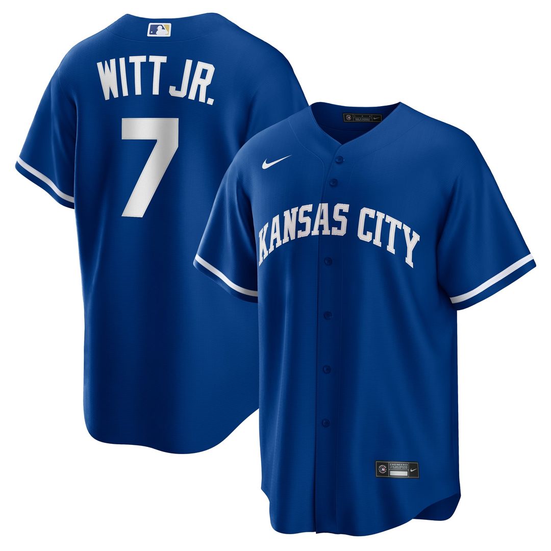 Kansas City Royals Bobby Witt Jr. | Nike Gray Road Replica Jersey
