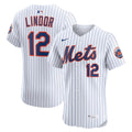 New York Mets Francisco Lindor | Nike White Home Elite Player Jersey