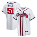 Atlanta Braves Chris Sale | Nike White Home Replica Jersey