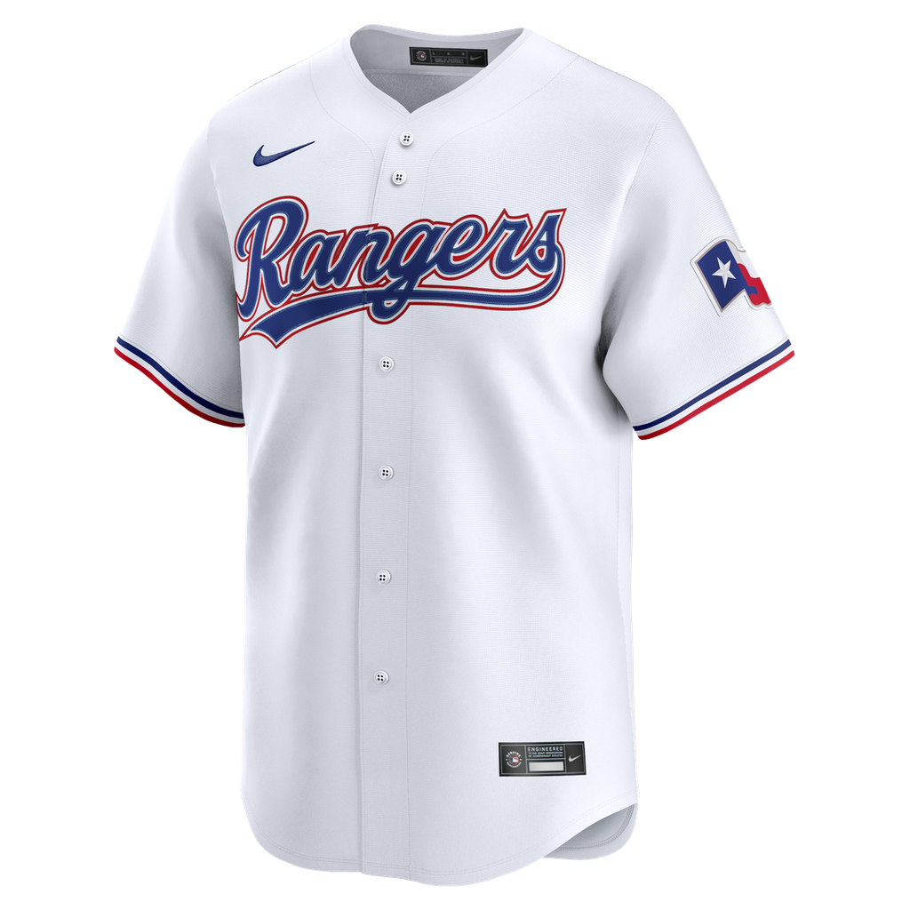 Texas Rangers Jacob deGrom | Nike White Home Limited Jersey