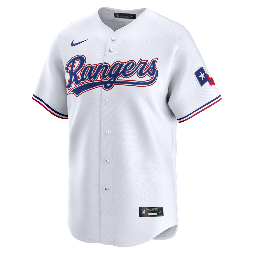 Texas Rangers Jacob deGrom | Nike White Home Limited Jersey