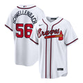 Atlanta Braves Spencer Schwellenbach | Nike White Home Replica Jersey