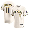 Milwaukee Brewers Jackson Chourio | Nike Cream Home Limited Jersey