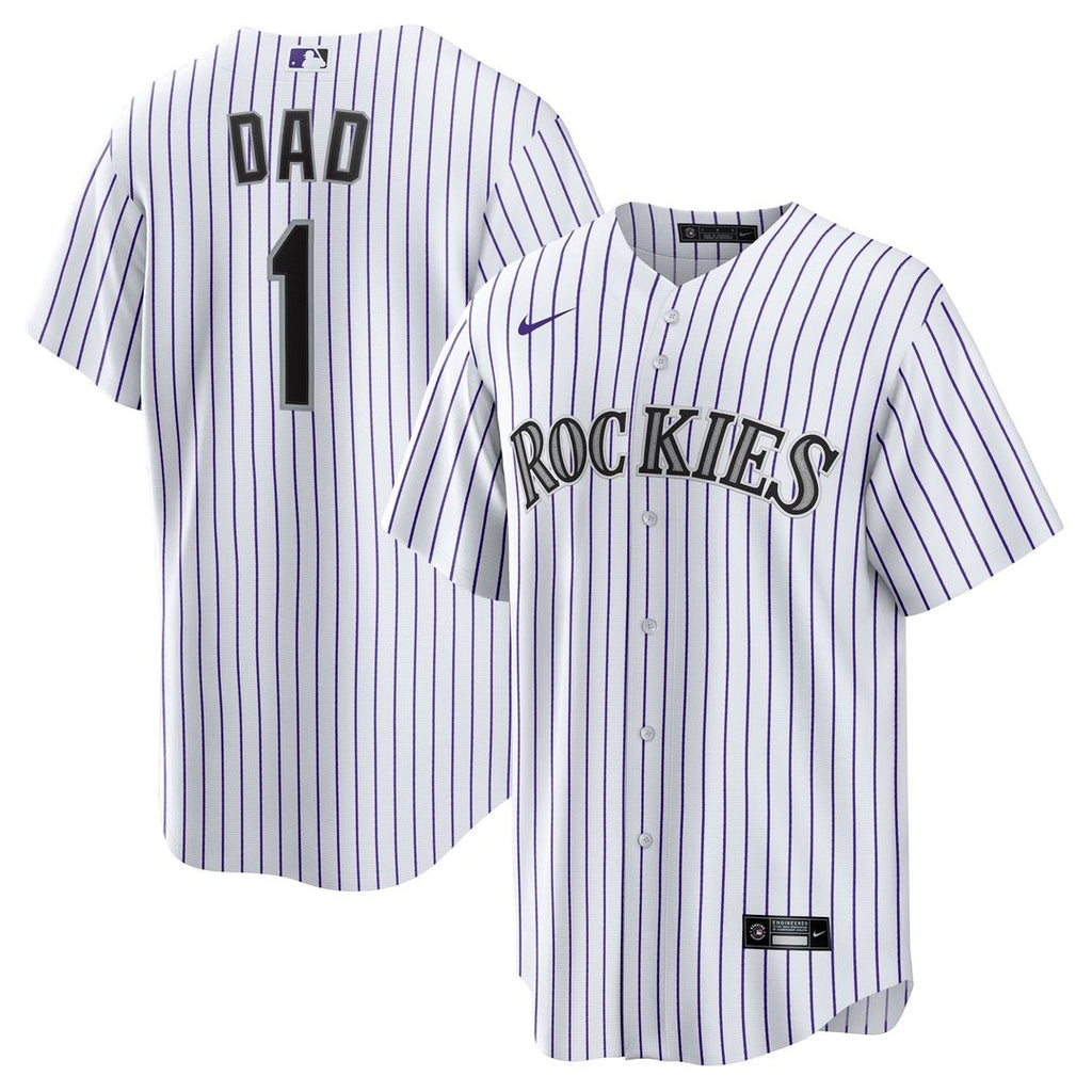 Colorado Rockies | Nike White #1 Dad Home Replica Jersey