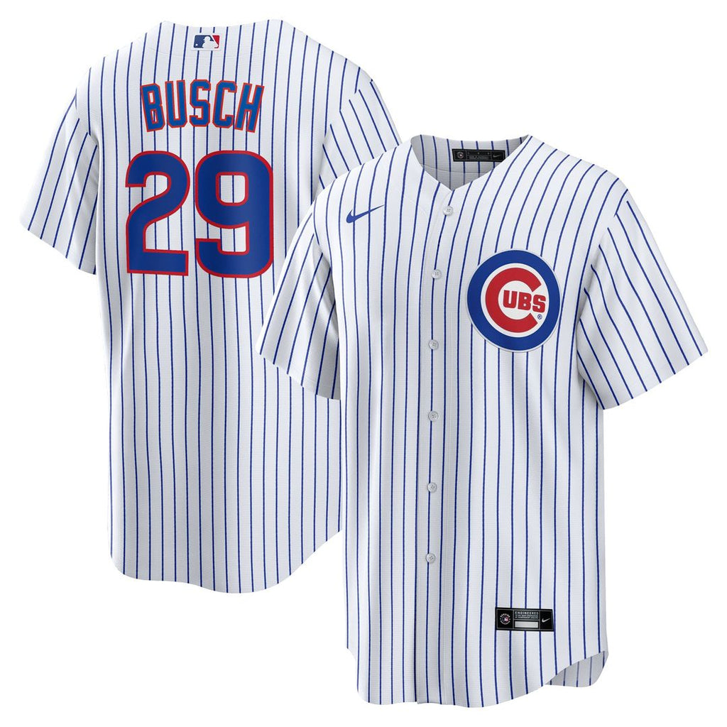 Chicago Cubs Michael Busch | Nike White Home Replica Jersey