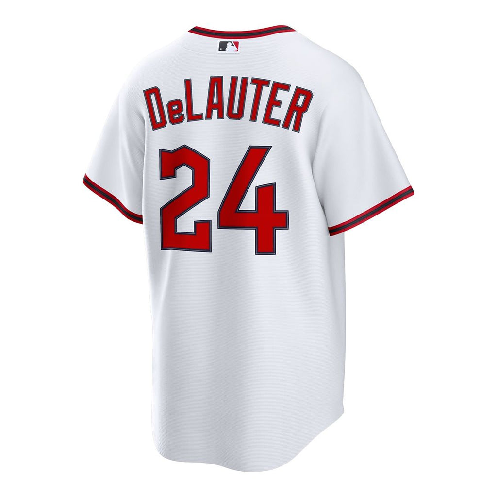 Cleveland Guardians Chase DeLauter | Nike White Home Replica Jersey
