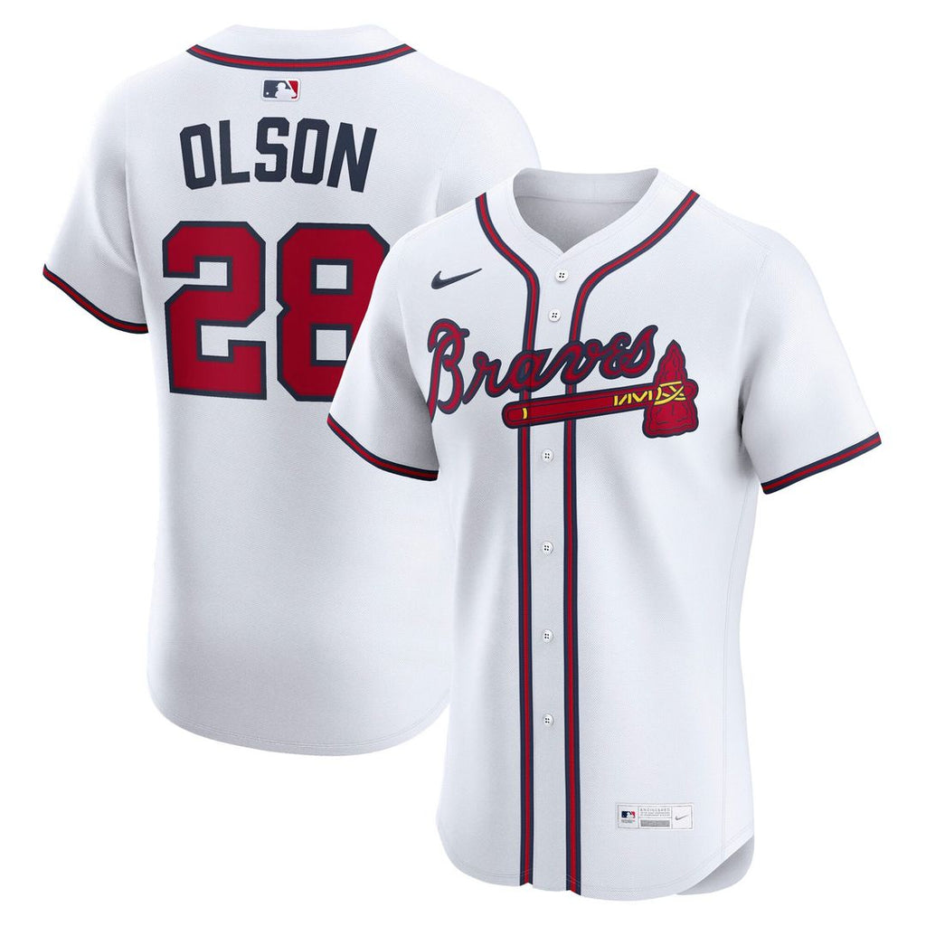 Atlanta Braves Matt Olson | Nike White Home Elite Player Jersey