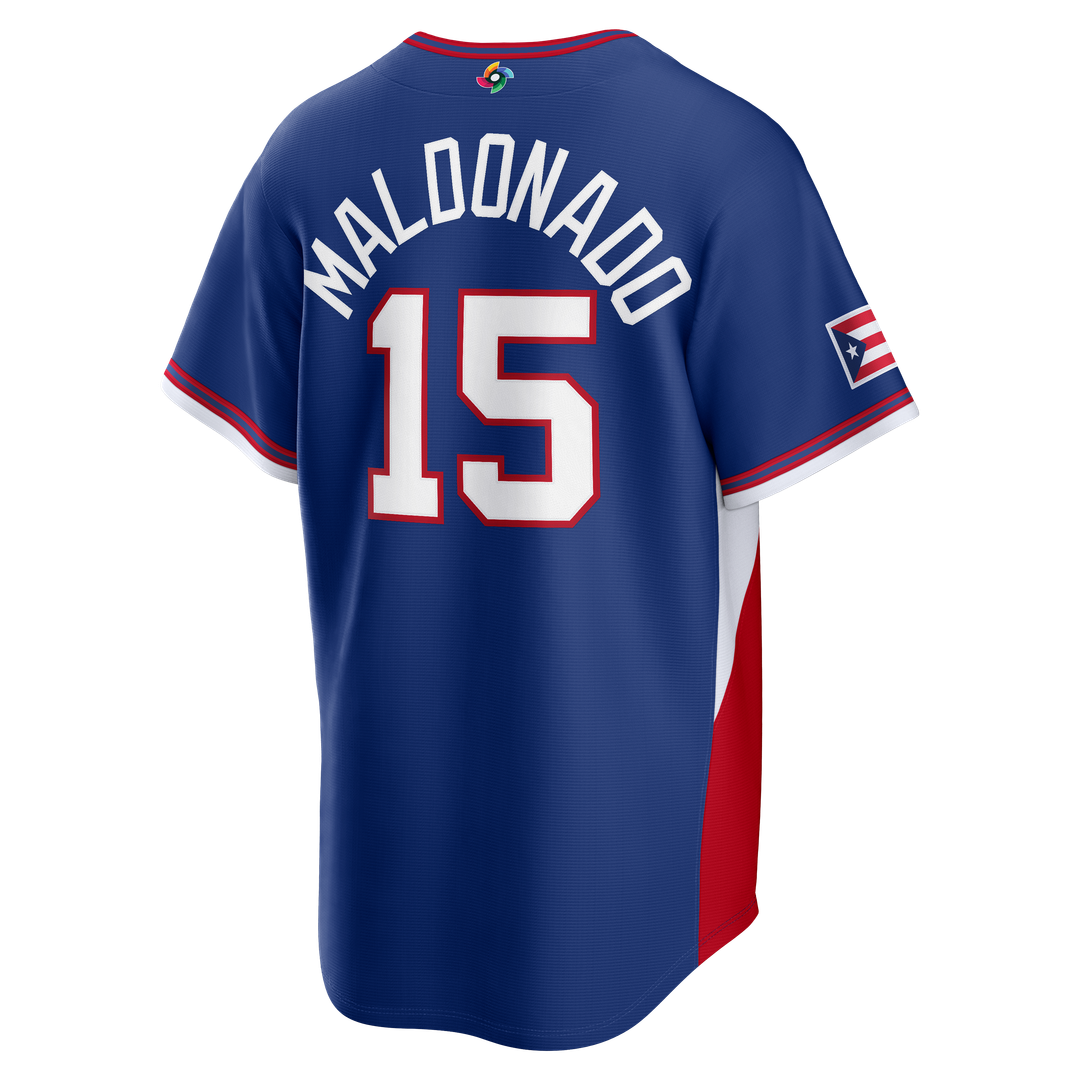 Puerto Rico Baseball Martín Maldonado | Nike Royal 2026 World Baseball Classic Road Stadium Jersey