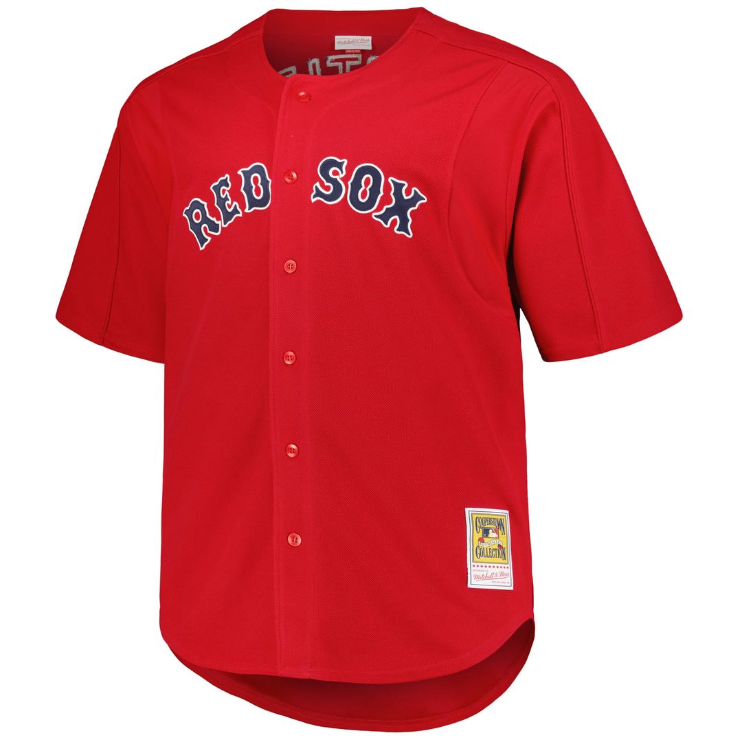 Boston Red Sox David Ortiz | Mitchell & Ness Kelly Green Big & Tall Cooperstown Collection Mesh Batting Practice Jersey