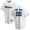 Miami Marlins | Nike White Home Replica Custom Jersey