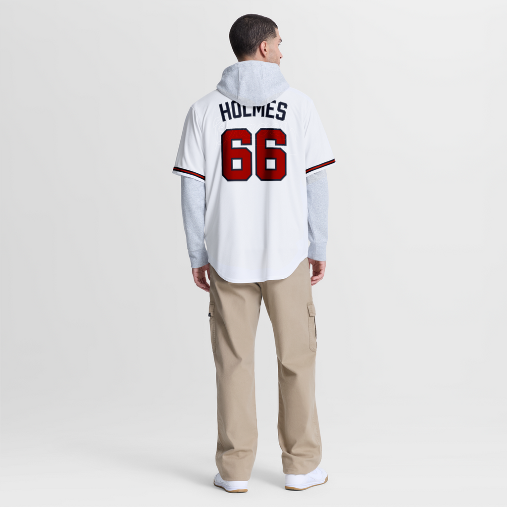 Atlanta Braves Grant Holmes | Nike White Home Replica Jersey