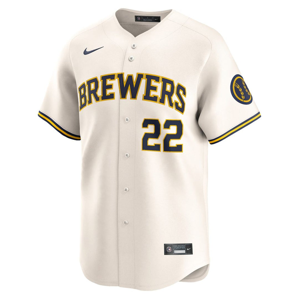 Milwaukee Brewers Christian Yelich | Nike Cream Home Limited Player Jersey