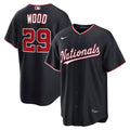 Washington Nationals James Wood | Nike Navy Alternate Replica Jersey