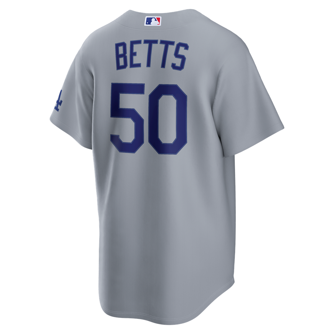 Los Angeles Dodgers Mookie Betts | Nike Gray Stadium Jersey