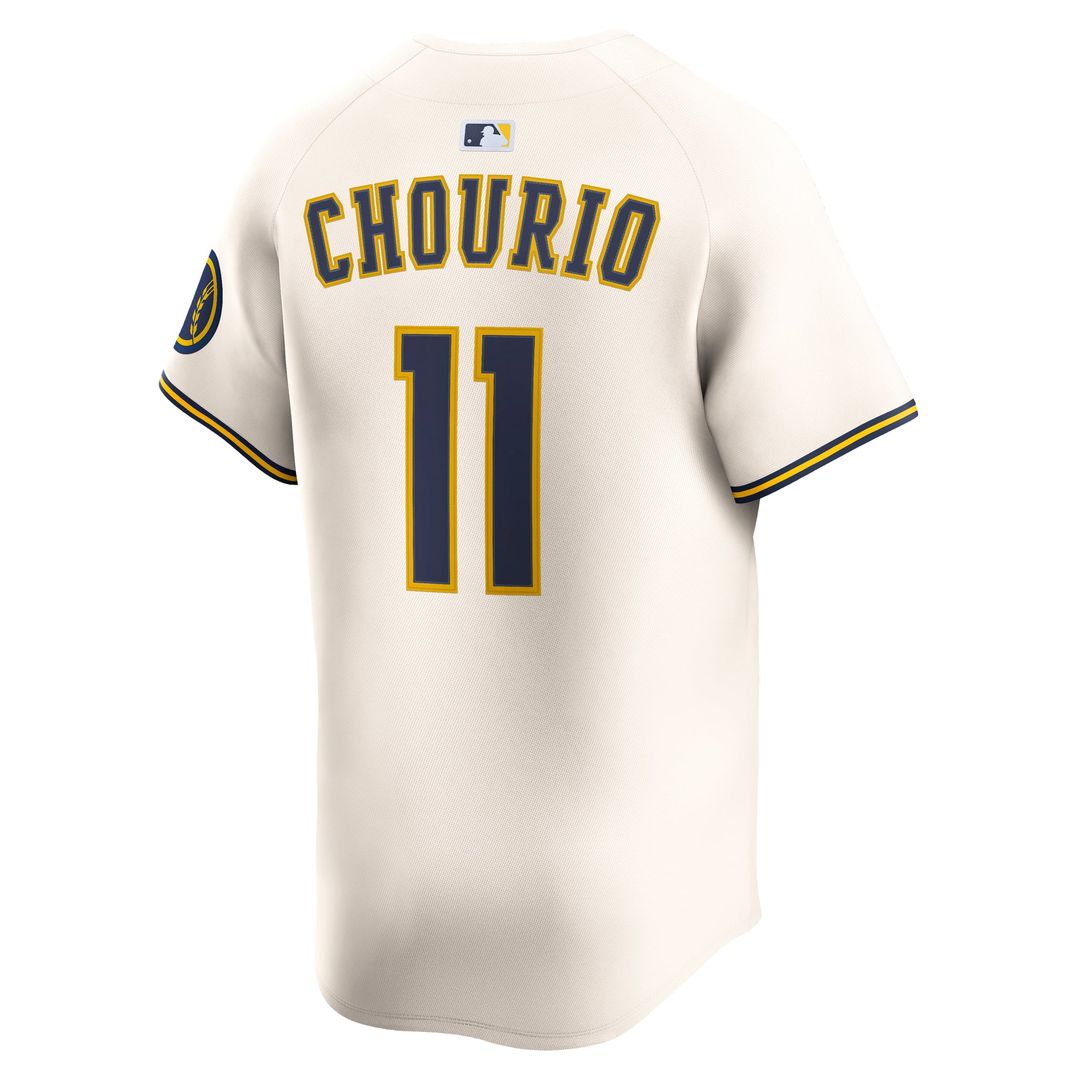 Milwaukee Brewers Jackson Chourio | Nike Cream Home Limited Jersey