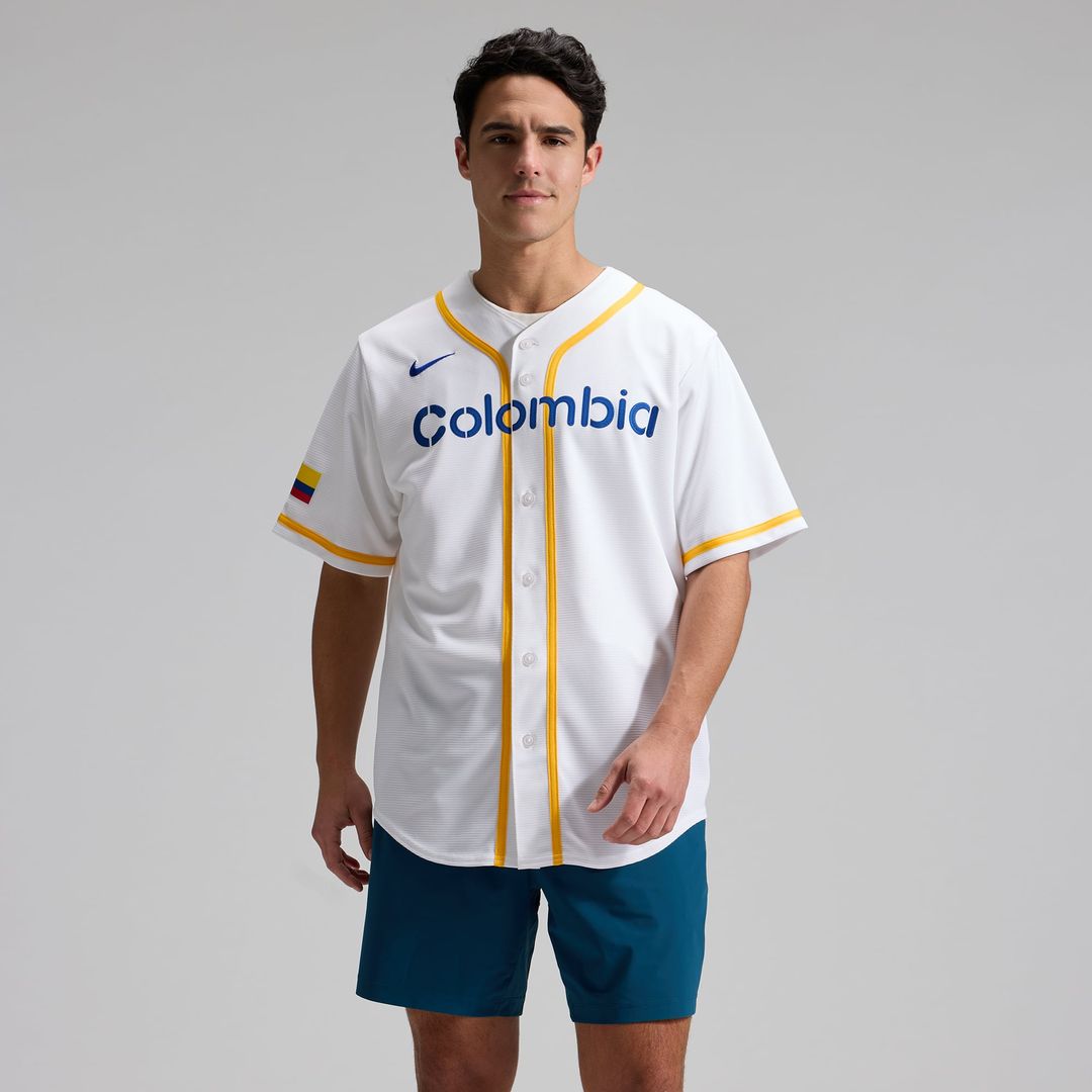Colombia Baseball | Nike White 2026 World Baseball Classic Home Stadium Jersey