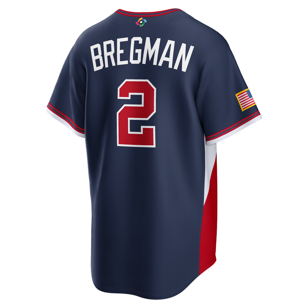 USA Baseball Alex Bregman | Nike White 2026 World Baseball Classic Home Stadium Jersey