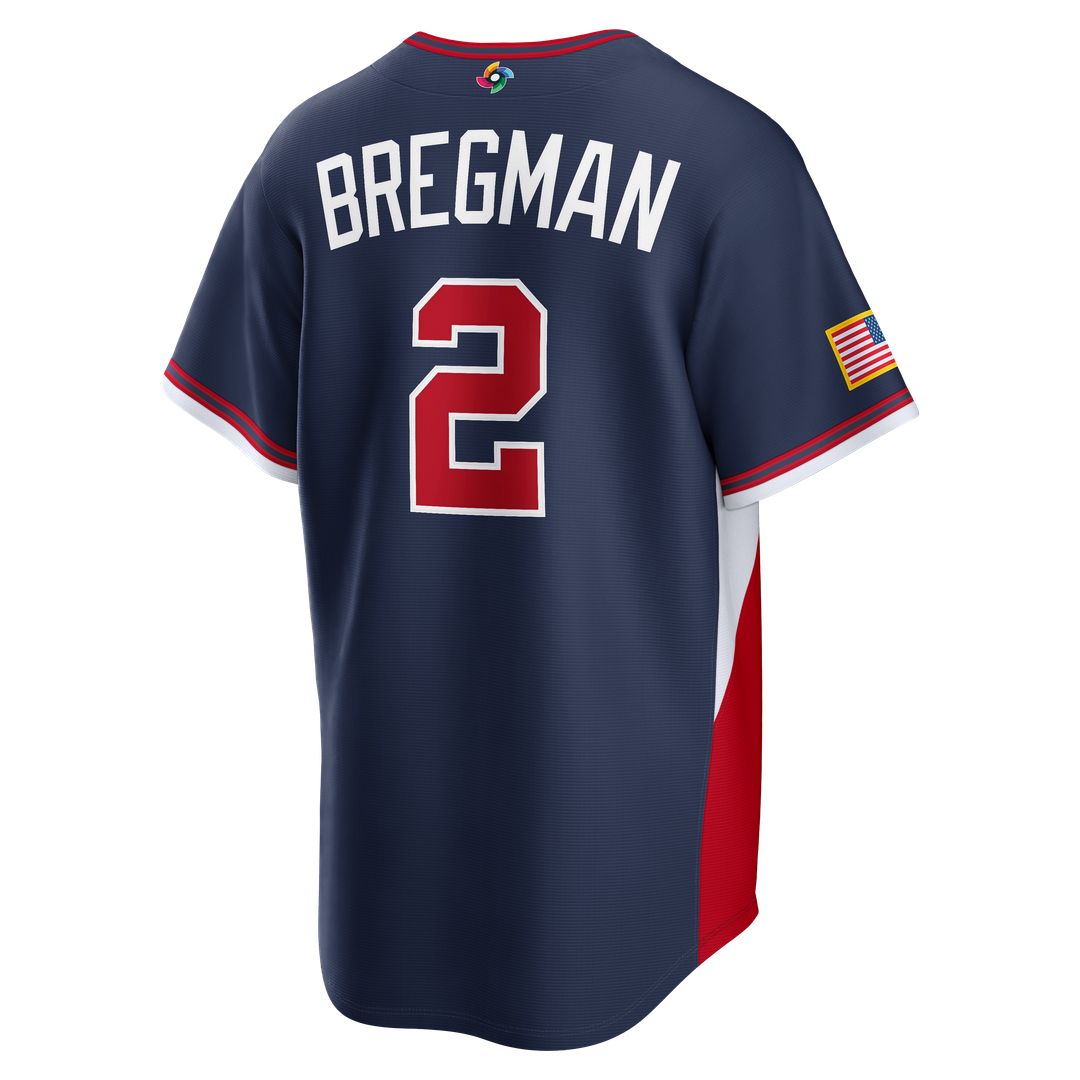 USA Baseball Alex Bregman | Nike White 2026 World Baseball Classic Home Stadium Jersey