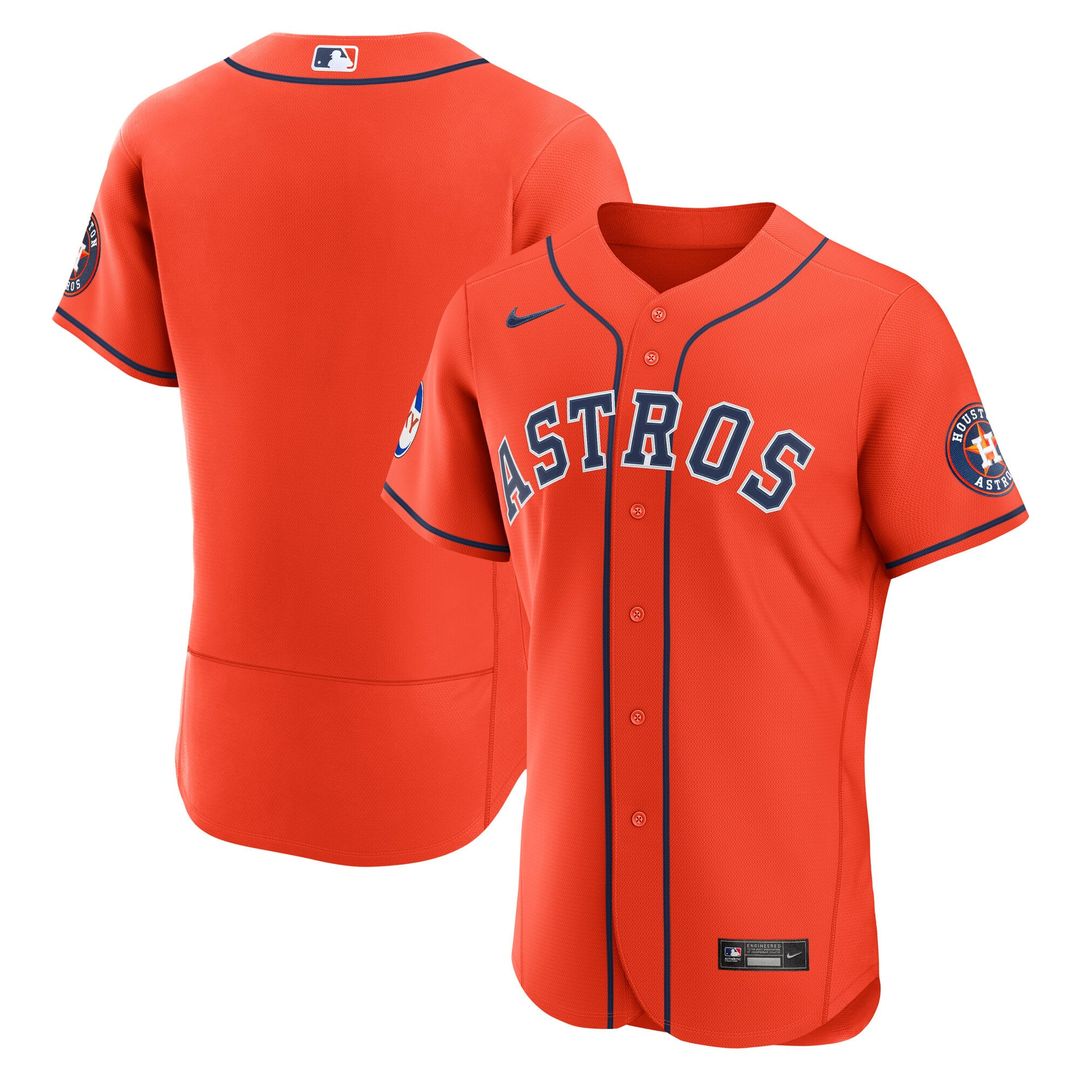 Houston Astros | Nike Orange Alternate Sponsor Patch Authentic Jersey