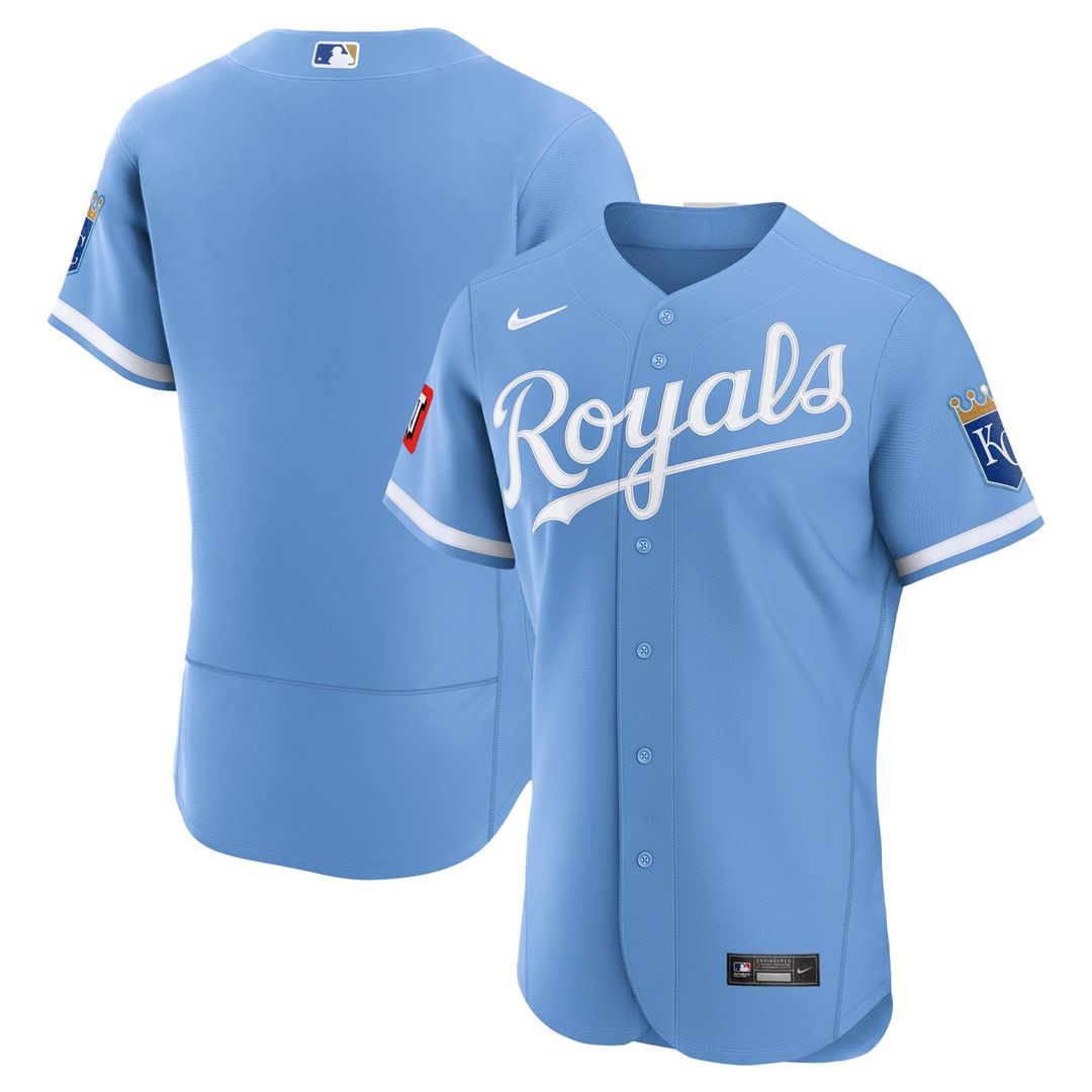 Kansas City Royals | Nike Light Blue Alternate Sponsor Patch Authentic Jersey