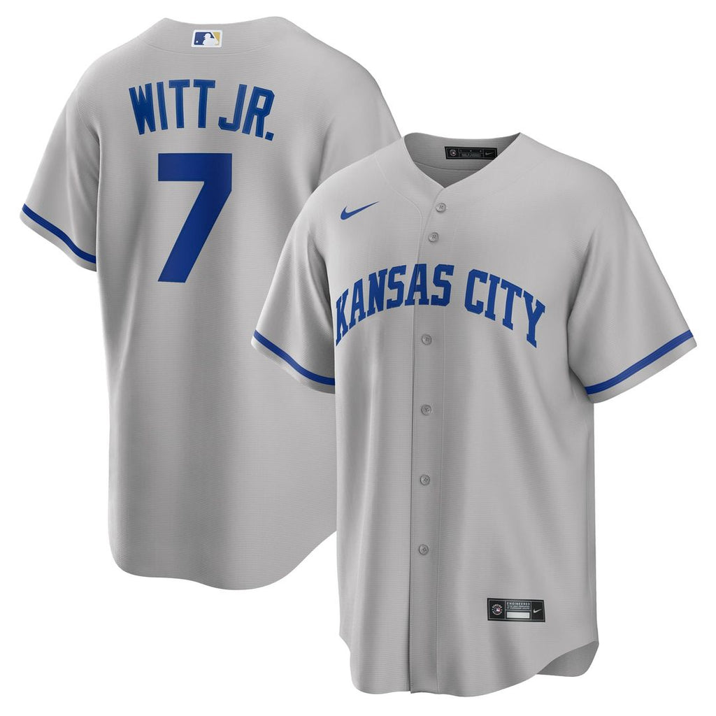 Kansas City Royals Bobby Witt Jr. | Nike Gray Road Replica Jersey